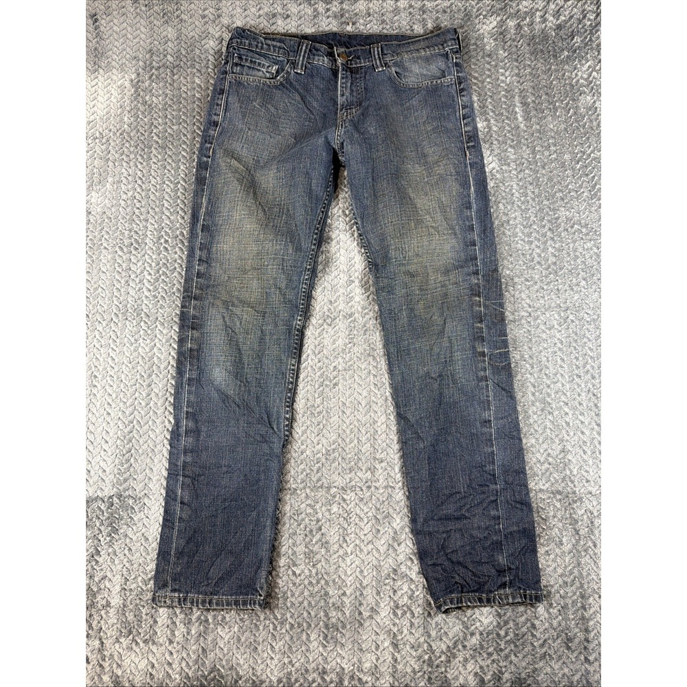 Levi's 511 Jeans Mens 30x30 Slim Fit Straight Leg Medium Wash Blue Stretch Denim